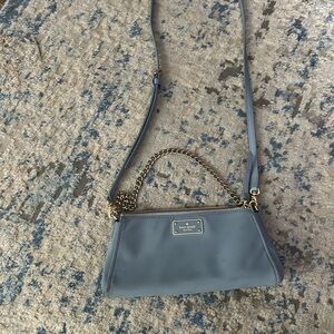Kate Spade Light Blue Crossbody Bag with Chain Strap